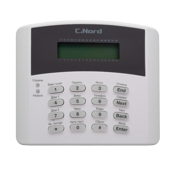 Норд К16-LCD Проводная клавиатура для управления контрольными панелями 